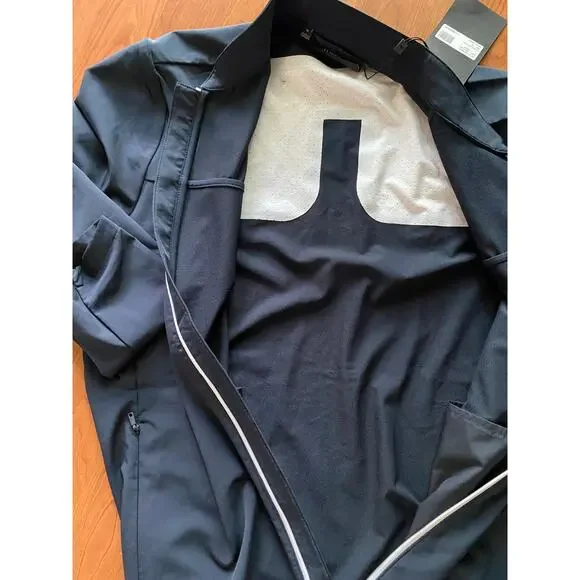 J. Lindeberg Jeff Hybrid Jacket, Men's, Navy/White, Medium, 225$ NWT